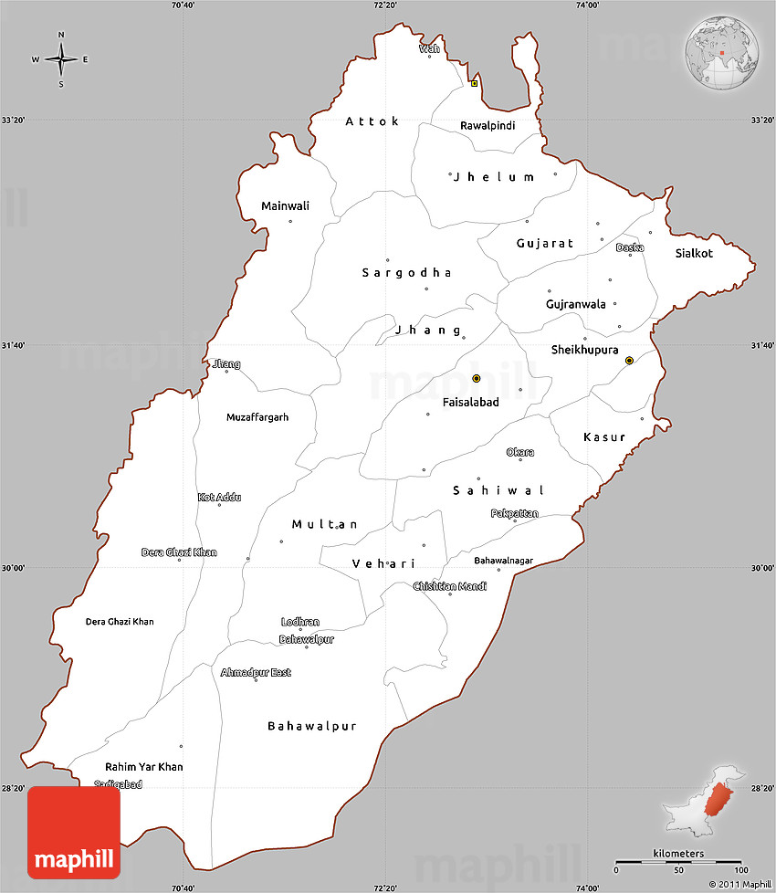map of Punjab